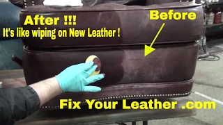 FIX WORN and FADED LEATHER the EASY way.