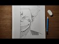 تعلم رسم سوكونا من أنمي جوجوتسو كايسن خطوة بخطوة للمبتدئين | رسم انمي جوجوتسو كايسن