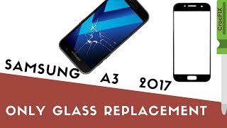 Samsung A3 2017 A320F - Just GLASS touch repair - fix by CrocFIX