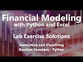 Generating and Visualizing Random Numbers - Python - Lab Exercise Solutions