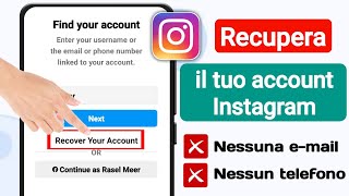 Come recuperare l'account Instagram | Recupera l'account Instagram (senza email o telefono)