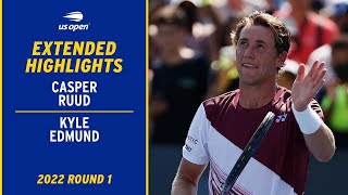 Kyle Edmund vs. Casper Ruud Extended Highlights | 2022 US Open Round 1