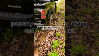 Brand new truck slid into muddy ditch