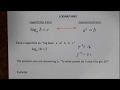 Simplifying Logarithms and solving simple logarithmic equations