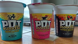 Canadian Tries Pot Noodle Flavours for the FIRST Time