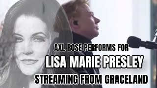 Witness Axl Rose's Emotional Performance at Lisa Marie Presley's Funeral LIVE from GRACELAND!