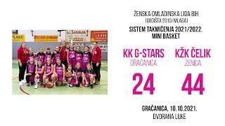 KK G-Stars (Gračanica) 24 : 44 KŽK Čelik (Zenica)