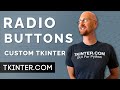 Radio Buttons in CustomTkinter - Tkinter CustomTkinter 7