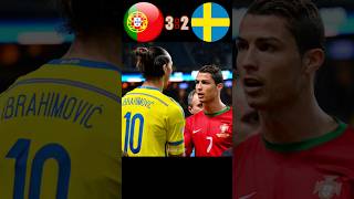 C.Ronaldo 🆚️ ibrahimović | Portugal vs Sweden 2014 World Cup Qualifier| Highlights #shorts #football