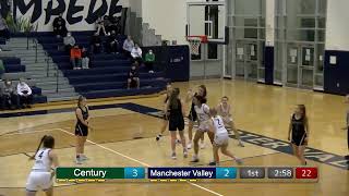 Century  at Manchester Valley girl's basketball 02-01-2022 Clip 2