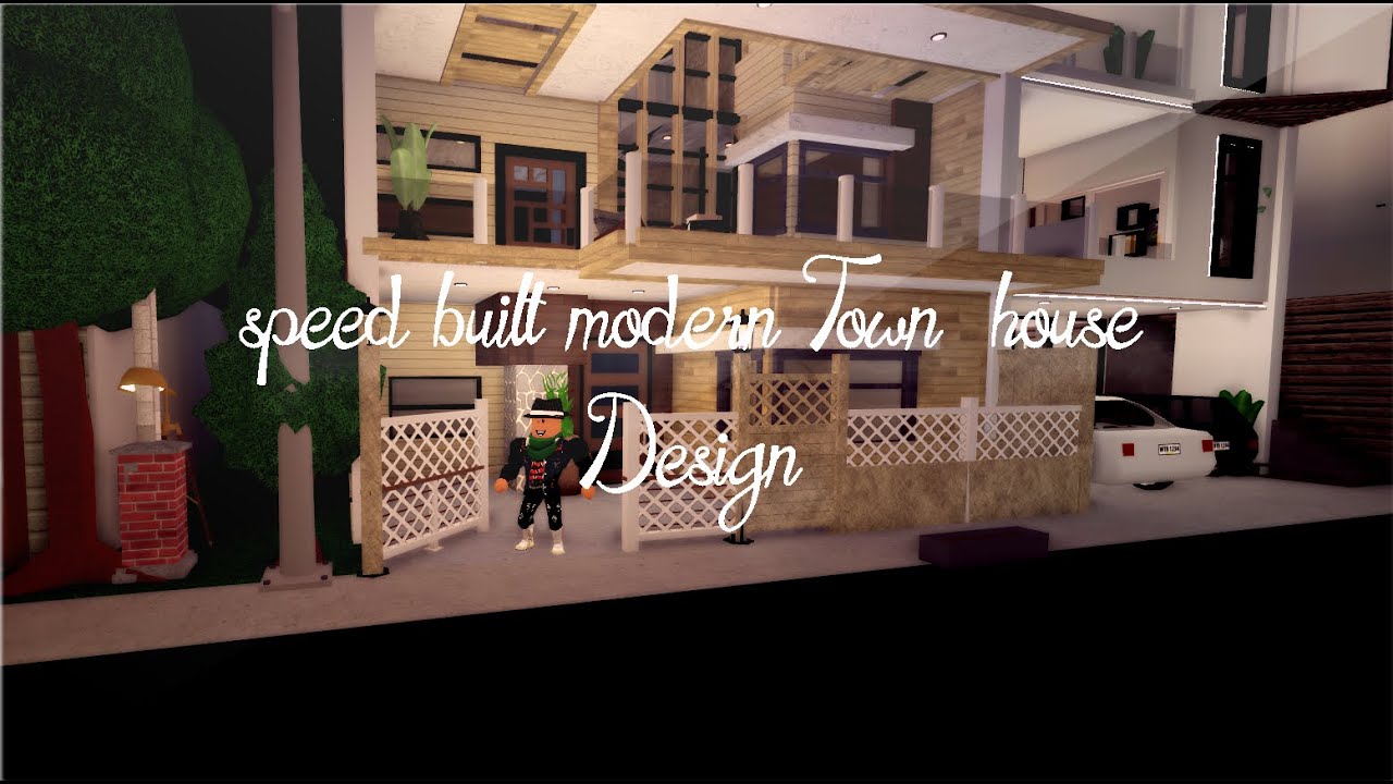 Roblox Bloxburg Speed Build L Tour Modern Townhouse House Design 25k