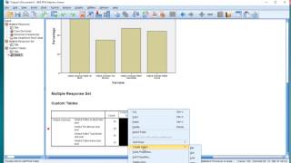 SPSS - Multiple response bar chart