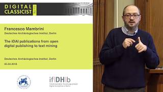 Digital Classicist Seminar Berlin (2017/2018) - Seminar 8