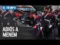 Ceremonia fúnebre para el expresidente argentino Carlos Menem