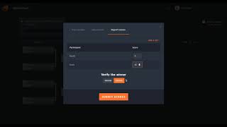 Reporting Scores For Matches In Progress