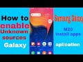 How to enable unknown sources in Samsung Galaxy M20 - Install Unknown app s