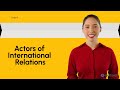 Actors of International Relations ।। Study IR #StudyIR #internationalrelation