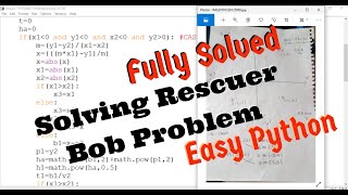 Solving Rescuer Bob problem in Python | Problem solving Python tutorial