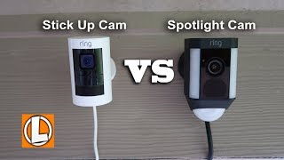 Ring Stick Up Cam vs Ring Spotlight Camera  - Comparison of Features, Video Footage, Audio Quality