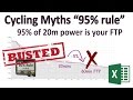 Cycling Myths Smashed: 95% of 20min power = FTP...watch for a more accurate method.