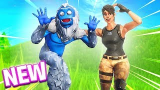 new fortnite trog skin gameplay yeti skin is so funny fortnite battle - grotte du yeti fortnite