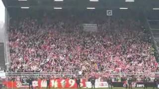 Rosenmontag: RWE - 1.FC Köln 5:0 Stimmung Gästeblock