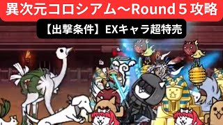 【にゃんこ大戦争】異次元コロシアム〜Round５❣️出撃条件EXキャラ超特売😙