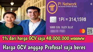 PI NETWORK TERBARU HARI INI | 1% dari harga GCV saja 48.000.000 pokoknya is the best