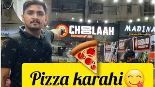 Karachi mai ijaad hui new dish😋 Pizza Karahi at Choolah Restaurant 😍 #pizzakarahi #karachifoodstreet