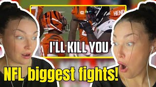 New Zealand Girl Reacts to NFL Best Fights of the 2022 Season!