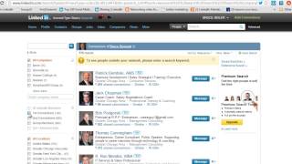 Advance Search LinkedIn Connections Connections Target Cos