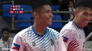 Sepak Takraw | Philippines VS Singapore - 2nd Regu | 30th Sea Games | Men's Team Double Event