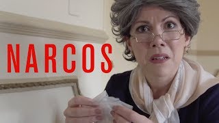 Abuela visits the set of NARCOS | Jenny Lorenzo