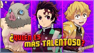 ¿Quién tiene más TALENTO: TANJIRO, ZENITSU o INOSUKE? | Demon Slayer