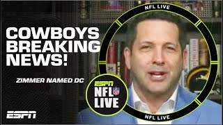 🚨 BREAKING NEWS! 🚨 Cowboys hire Mike Zimmer as DC! | NFL Live
