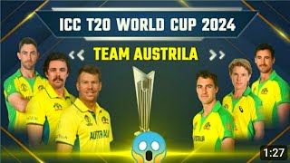 ICC T20 World Cup Squad 2024||Australia Squad 2024||AUS Squad 2024