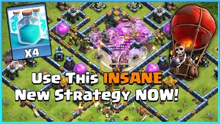 Use This INSANE New Strategy NOW! - 4 Clone Spells + Balloon Blimp - Clash of Clans