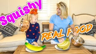 EXTREME SQUISHY FOOD VS REAL FOOD!!! (Kids vs. Adults)