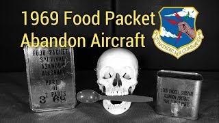 RARE/Vintage MRE Review: 1969 Food Packet Survival Abandon Aircraft - Eating 48 Year Old Meat Bar