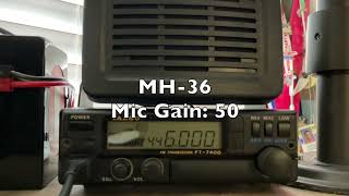 Yaesu/Vertex MH31 vs MH36 Microphone Comparison