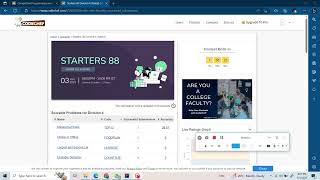 Masterchef finals || Starter 88 Codechef Solution in Java || Join telegram for solution
