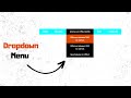 Responsive Dropdown Navigation Menu Using HTML and CSS