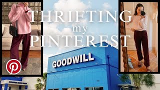 Thrifting my Pinterest wardrobe + my simple makeup routine!