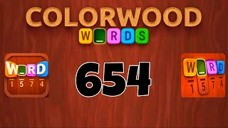 COLORWOOD WORDS Cryptogram level 654