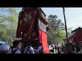 長尾の春祭り本祭　2023年4月9日　市場組神宮車　武雄神社曳き出し