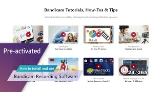 How to install and use preactivated Bandicam Recording Software 2022