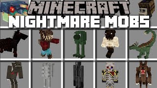 Minecraft NIGHTMARE CREATURES MOD / FIGHT WITH LOADS OF DIFFERENT MOBS!! Minecraft