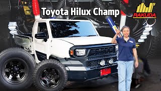 Toyota Hilux Champ ติดตั้งช่วงล่างเพลาลอยราคุดะครบเซ็ต บรรทุกหนัก5ตัน #เพลาลอย