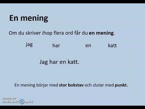 Sfigunilla Ord, Bokstav, Mening - YouTube