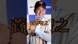 【巨人】年度別ドラフト1位#shorts